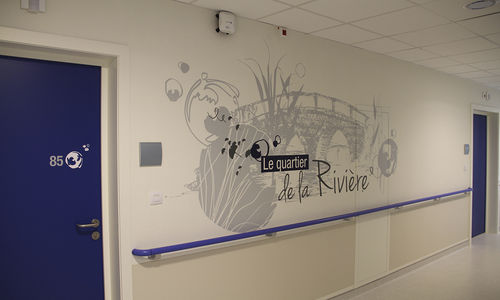 Glass decorative sticker - EHPAD RICHWILLER - Atelier d'Art Osmoze - Design & décoration murale