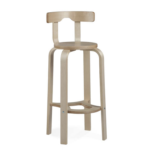 Contemporary bar chair - Classical - Tarmeko LPD - living room / wooden / wooden base