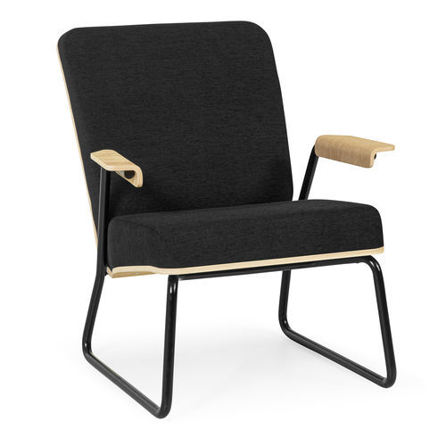 Scandinavian design armchair Plyback Tarmeko LPD fabric / plywood