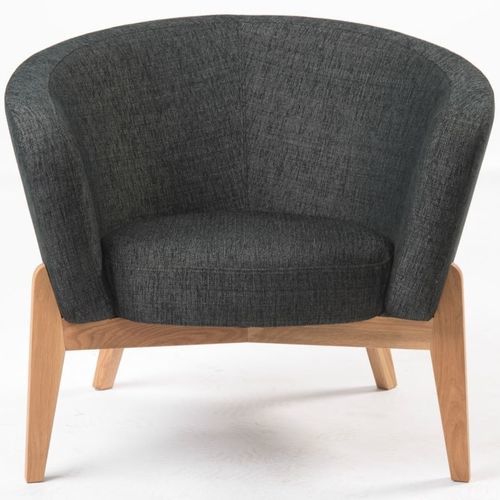 Contemporary armchair - Curve - Tarmeko LPD - fabric / leather / wooden