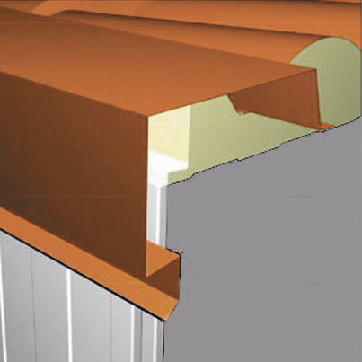 Galvanised steel profile - Panelais - edge / L / with symmetrical section