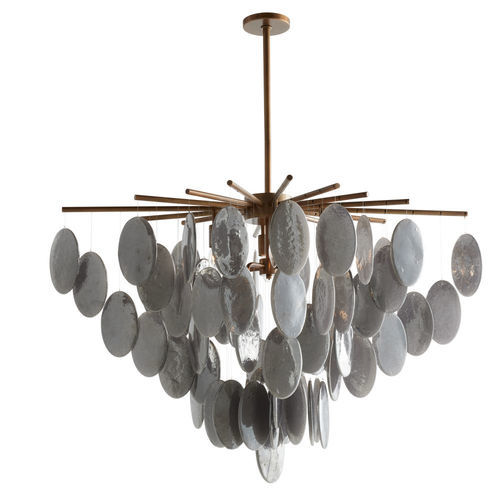 Contemporary chandelier - TIFFANY - Arteriors Home - glass / steel / waterfall