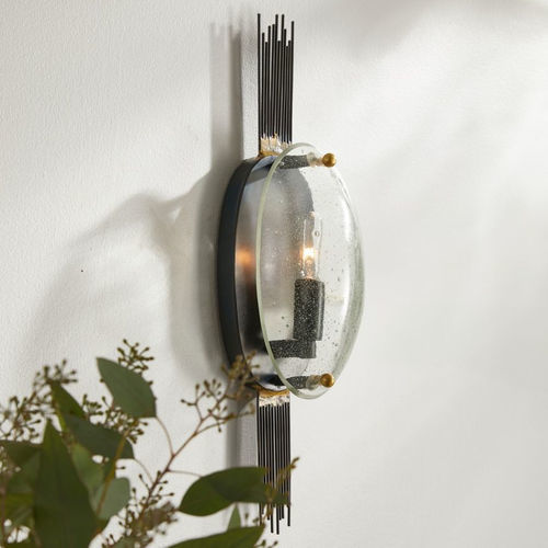 Contemporary wall light - ERNEST - Arteriors Home - indoor / glass / brass