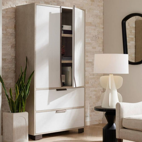 Contemporary wardrobe - DORSEY - Arteriors Home - oak / with swing doors / with drawer