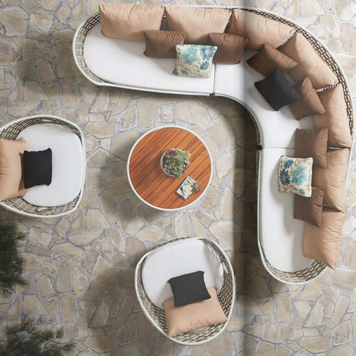Modular sofa - SHENZHOU X  - Higold - semicircular / contemporary / outdoor