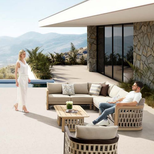 Modular sofa - RIVA - Higold - contemporary / outdoor / Sunbrella®