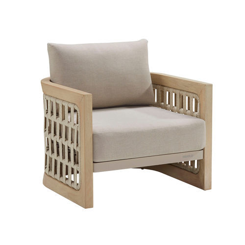 Contemporary armchair - RIVA - Higold - Sunbrella® / teak / with removable cushion