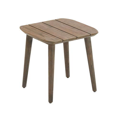 Contemporary side table - LEO - Higold - wooden / wooden base / square