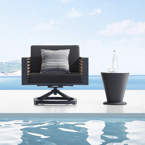 Contemporary armchair - NEW YORK - Higold - Sunbrella® / teak / aluminum