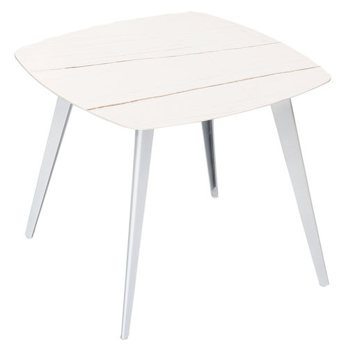 Contemporary dining table - HESTIA - Higold - ceramic / aluminum base / square