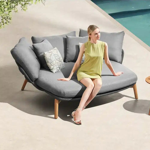 Contemporary daybed - VASCA - Higold - Sunbrella® / rope / aluminum