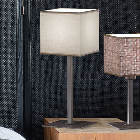 Table lamp - KENIA S - Luxcambra - cotton / contemporary / corded