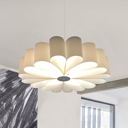 Pendant lamp - LAILA - Luxcambra - beech / PVC / contemporary