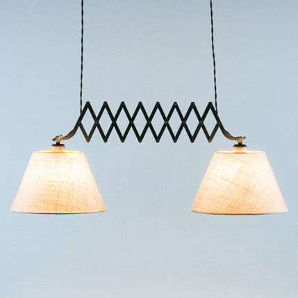 Pendant lamp - LONDON C - Luxcambra - cotton / contemporary / corded