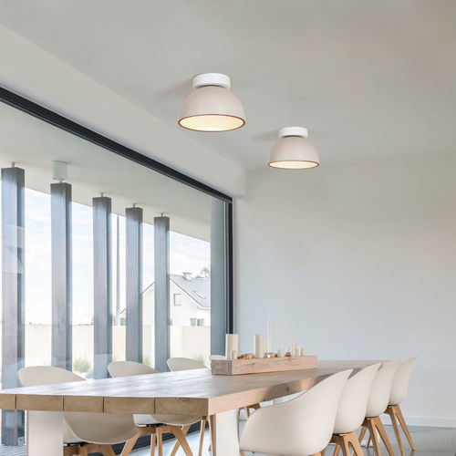 Contemporary ceiling light - ABSIS PL - Luxcambra - round / clay / ceramic