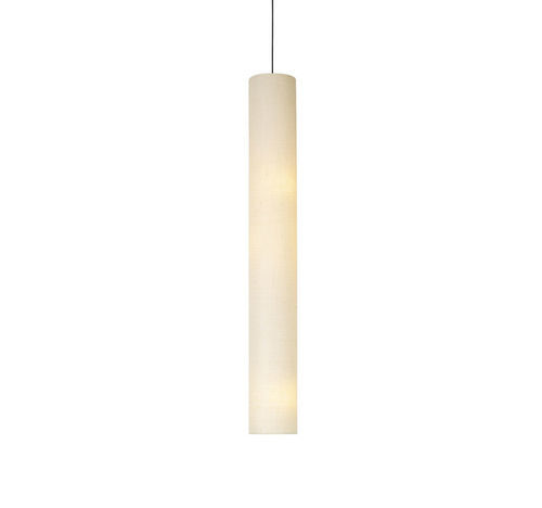 Tubular ceiling light - TUB C - Luxcambra - cotton / parchment / metal
