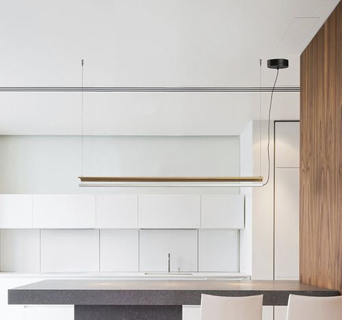 Pendant lamp - KITO C - Luxcambra - oak / contemporary / corded