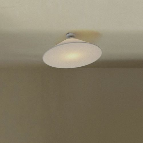 Circular ceiling light - CIM PL - Luxcambra - cotton / LED / CE certified