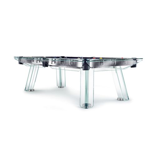 Contemporary pool table - FILOTTO - IMPATIA - commercial / home / glass