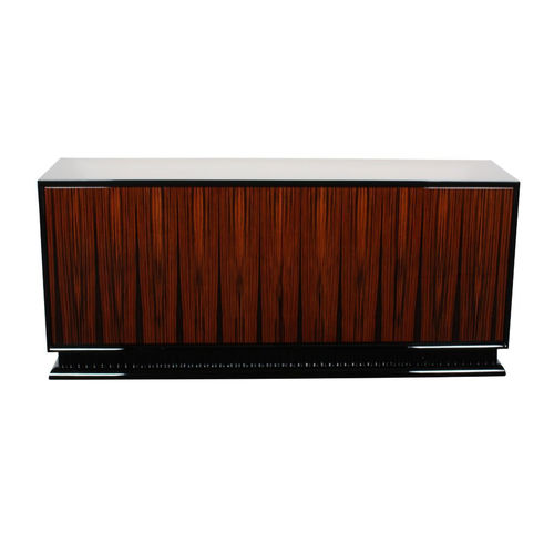 Art Deco sideboard - SB003 - Cygal Art Deco GmbH & Co. KG - glossy lacquered wood / Macassar ebony / with shelf