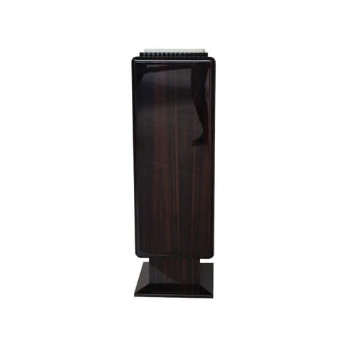 Art Deco pedestal - SE004 - Cygal Art Deco GmbH & Co. KG - stone / Macassar ebony