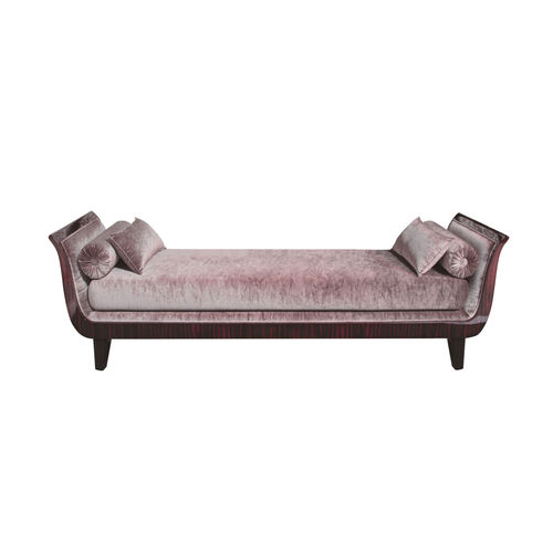 Art Deco daybed - SF124M - Cygal Art Deco GmbH & Co. KG - velvet / leather / solid wood