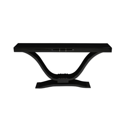 Art Deco sideboard table - KS033 - Cygal Art Deco GmbH & Co. KG - glossy varnished wood / wooden base / rectangular