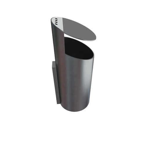 Public trash can - TUBO KZ - Tubo - wall-mounted / steel / galvanised steel