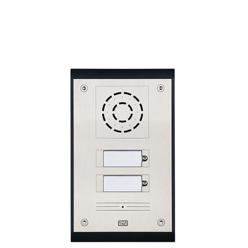 Stainless steel door station - 2N IP UNI - 2N TELEKOMUNIKACE - exterior / interior / without camera