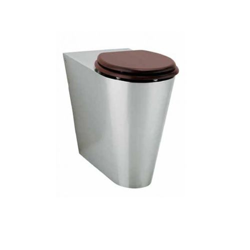 Free-standing toilet - WCG4E-HC - Intra Teka - stainless steel / commercial / handicapped