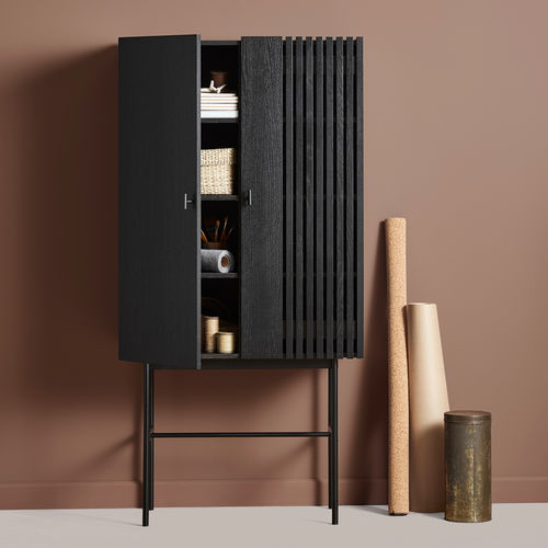 Sideboard with long legs - ARRAY - WOUD - contemporary / wooden / metal