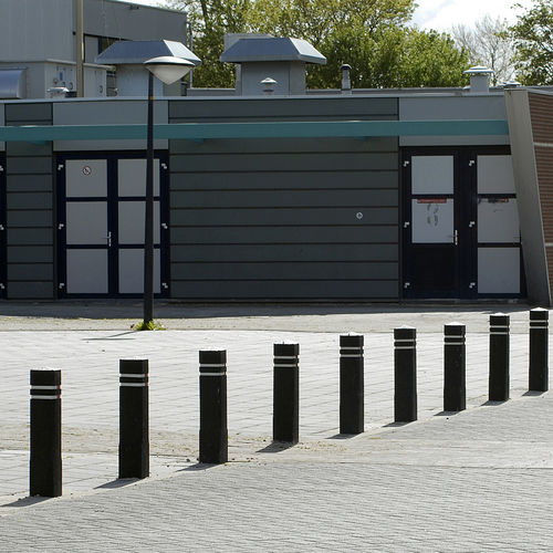 Security bollard - Lankhorst - recycled plastic / high