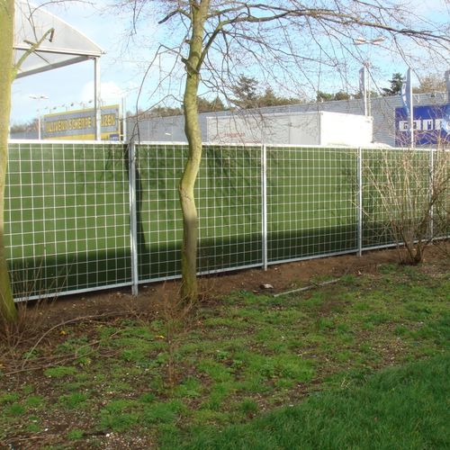 Noise barrier fence - KOKOWALL® LITE - Kokosystems BV - with panels / garden / galvanised steel