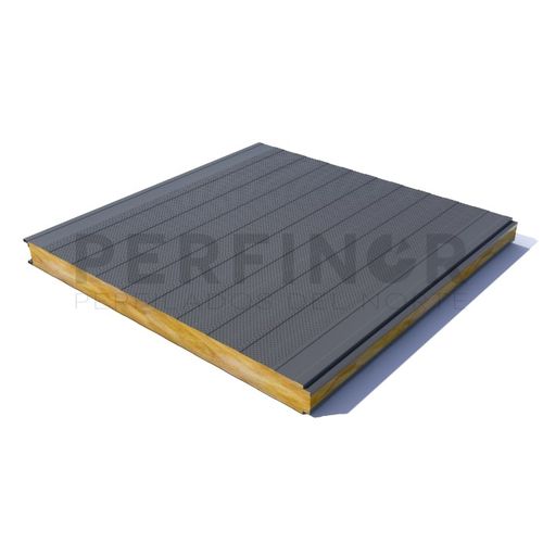 2 metal faces insulating sandwich panel - PERFINOR - mineral wool core / Euroclass A2-s1-d0