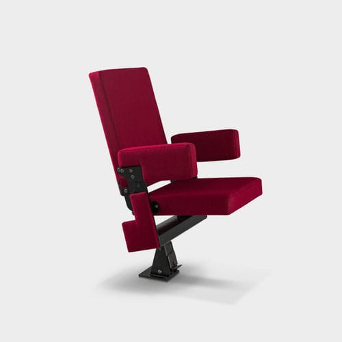 Contemporary auditorium seating - Livio - Jezet Seating - in fire-retardant fabric / beech / painted metal