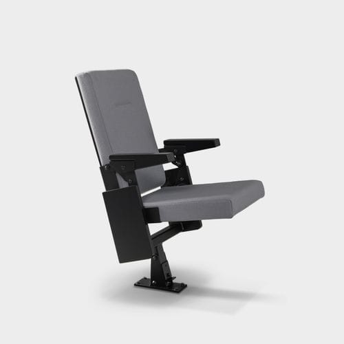 Contemporary auditorium seat - Lucca - Jezet Seating - indoor / in fire-retardant fabric / painted metal base