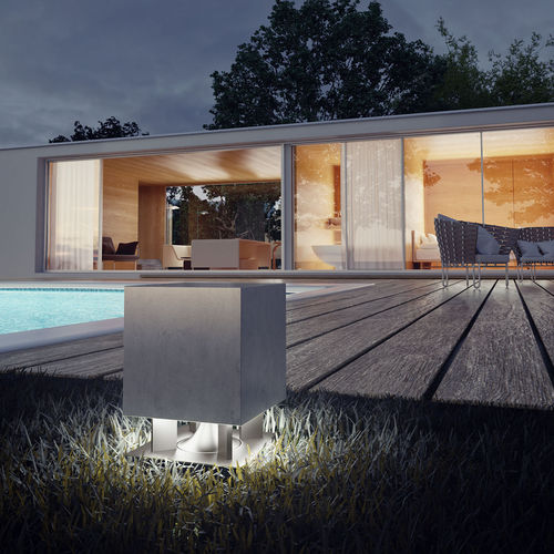Floor lamp - CIMENTO - OLEV S.r.l. - cement / contemporary / wireless