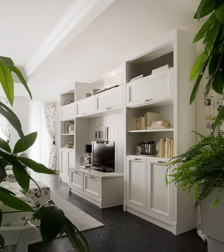 Traditional TV wall unit - CLASSIC MELODY - Callesella - lacquered wood
