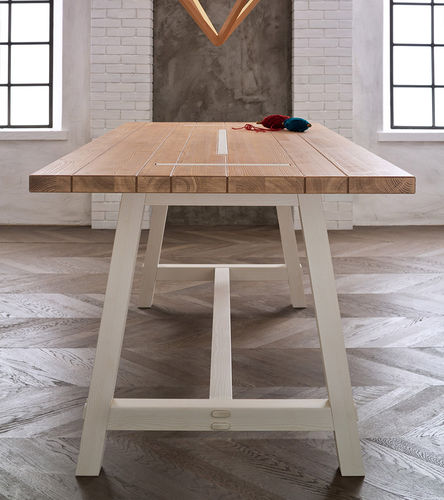 Contemporary table - NEW FRATINO - Callesella - wooden / rectangular