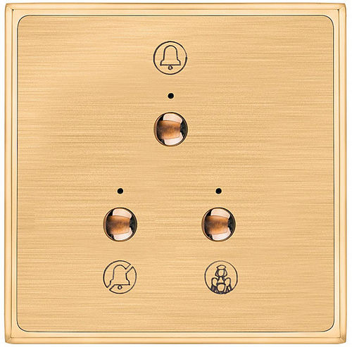 Home automation system switch - Athena - Rhombus Europe - push-button / recessed / triple