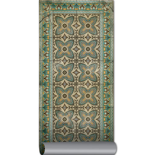Contemporary rug - SABI WABI – B1- AN - BEIJA FLOR - geometric / vinyl / rectangular