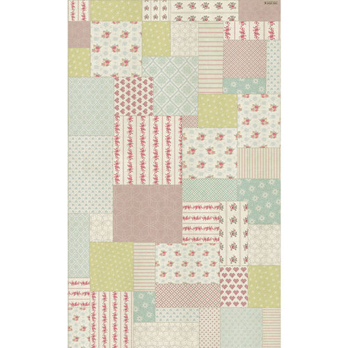 Contemporary rug - MARIE LOUISE – ML1 - BEIJA FLOR - patchwork / vinyl / rectangular