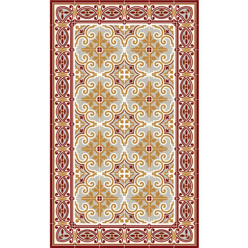 Contemporary rug - JAFFA- Y2 - BEIJA FLOR - patterned / vinyl / rectangular