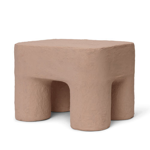 Contemporary stool - Podo - Ferm Living - cotton / corrugated cardboard / cardboard base