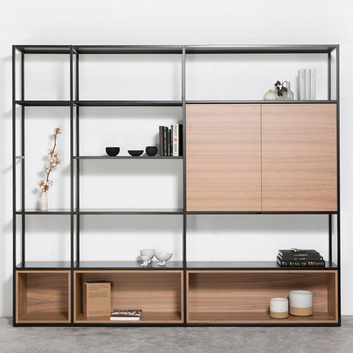 Modular bookcase - LIAC - MASIS - contemporary / for office / wooden