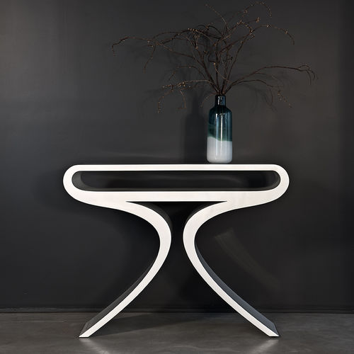Contemporary sideboard table - FLORA  - R&J Luxe Furniture - steel / steel base / rectangular