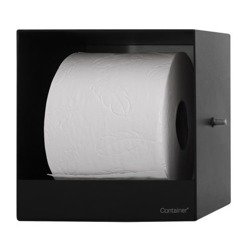 Built-in toilet roll holder - TCL-14-B - ESS Easy Drain - stainless steel / black / commercial