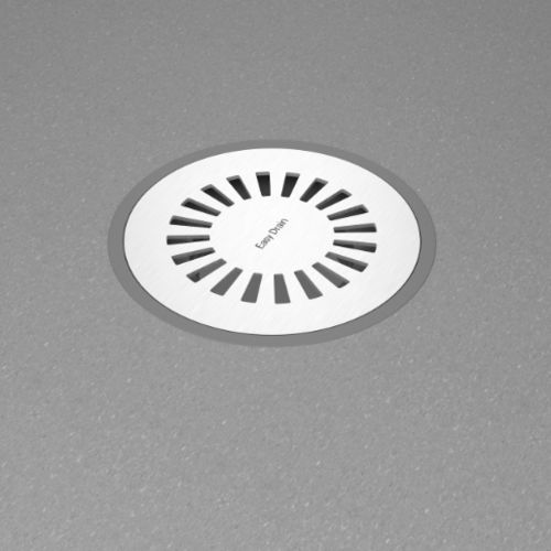 Brushed stainless steel shower drain - AQUA VINYL MSI7 - ESS Easy Drain