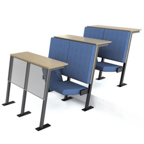 Contemporary auditorium seat - ATHENA - Quinette Gallay - indoor / fabric / metal base