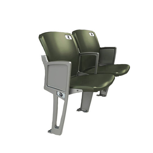 Stadium auditorium seat - AURA SOLID - Quinette Gallay - traditional / outdoor / aluminum